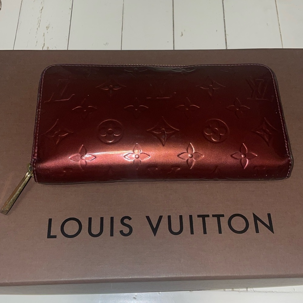 Louis Vuitton Monogram Vernis Long Zippy Wallet with Box